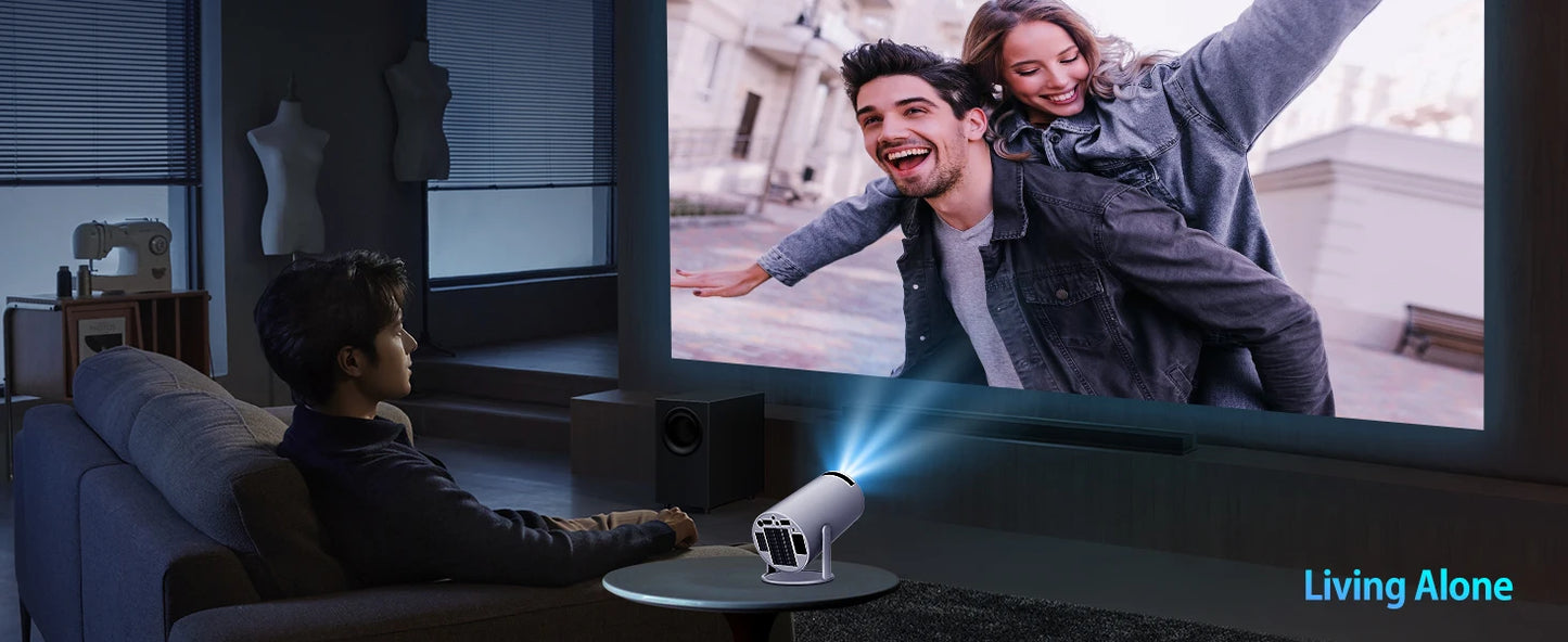 HY300PRO Mini Projector 2025 | 4K Support, WiFi & Bluetooth