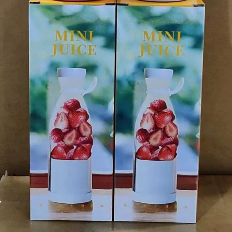 Portable USB Rechargeable Juicer Cup – 6-Blade Fruit Blender Bottle
