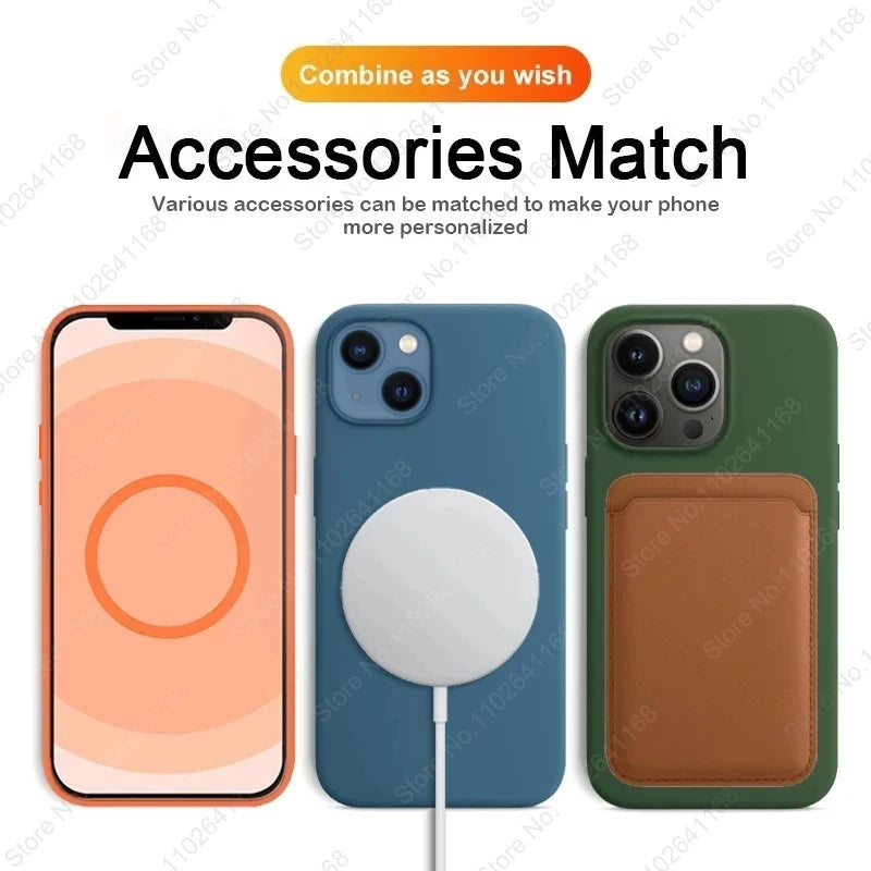 Official Magnetic Leather Case for iPhone 16/15/14/13 Series (Magsafe Compatible)
