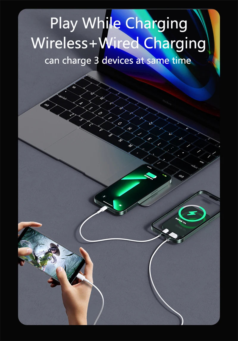 Magnetic 30000mAh Wireless Power Bank | 22.5W Fast Charging PD20W