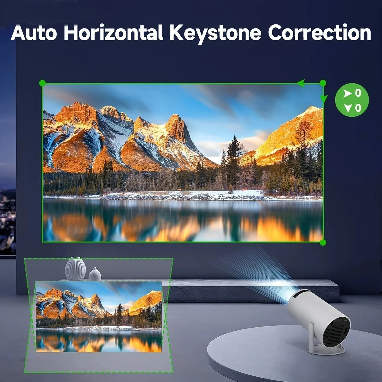 HY300PRO Mini Projector 2025 | 4K Support, WiFi & Bluetooth