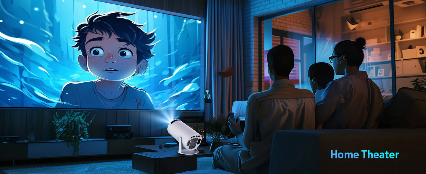 HY300PRO Mini Projector 2025 | 4K Support, WiFi & Bluetooth