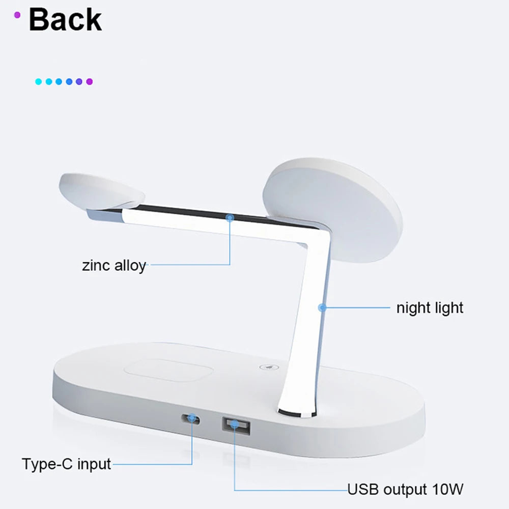 3-in-1 Wireless Charging Station – Fast Charger for iPhone, Apple Watch & AirPods