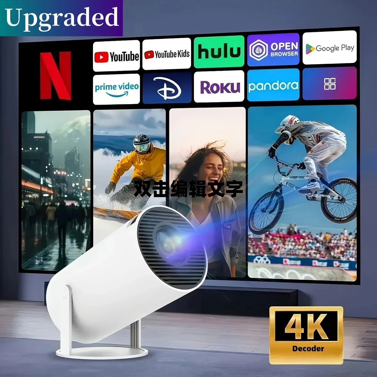 HY300PRO Mini Projector 2025 | 4K Support, WiFi & Bluetooth