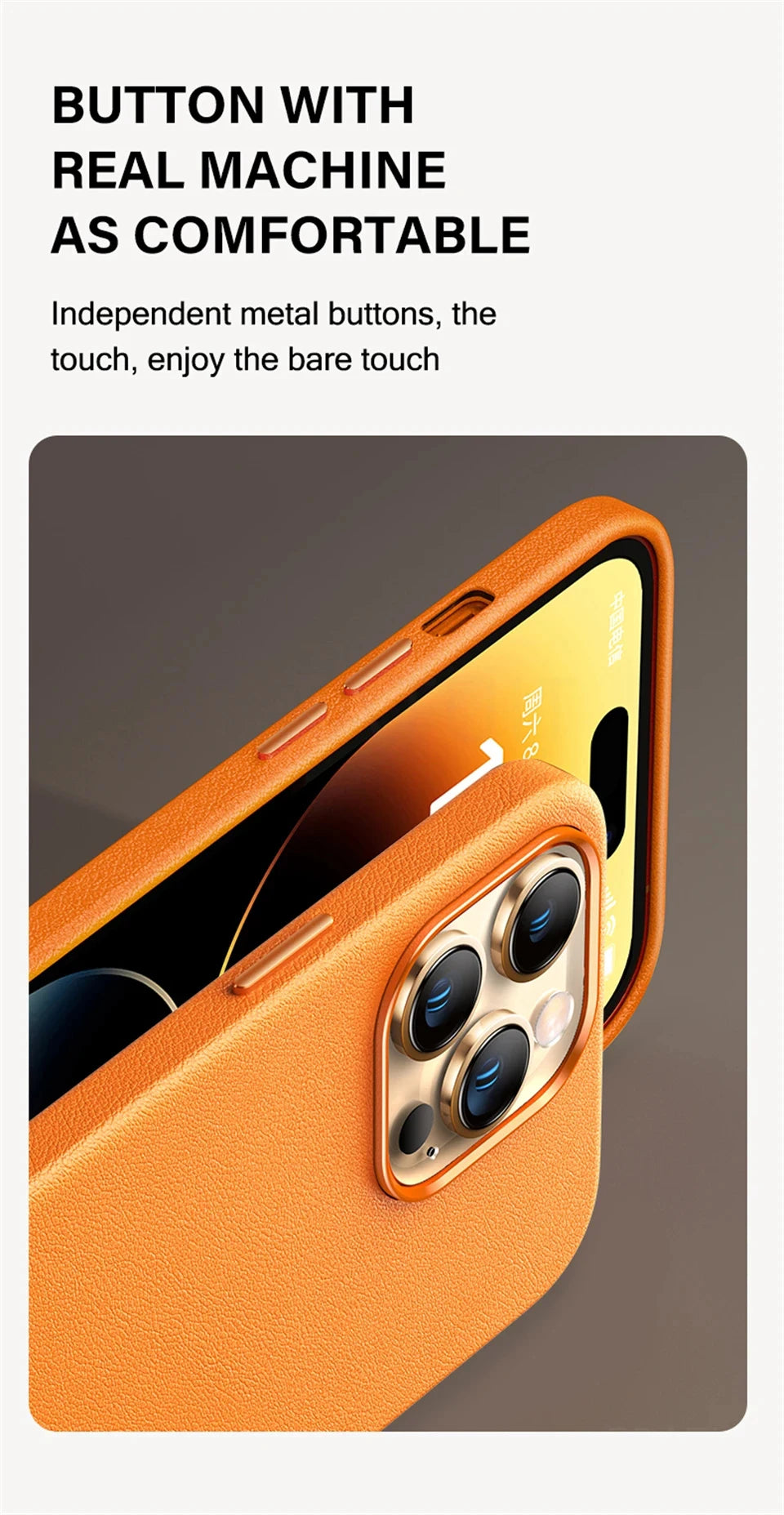 Official Magnetic Leather Case for iPhone 16/15/14/13 Series (Magsafe Compatible)