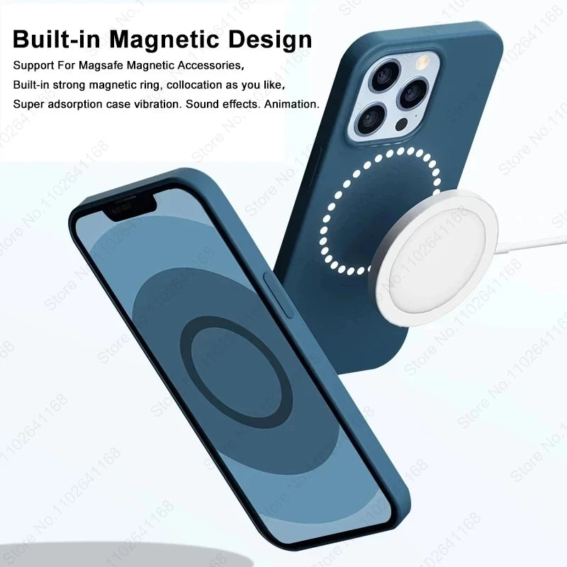 Official Magnetic Leather Case for iPhone 16/15/14/13 Series (Magsafe Compatible)