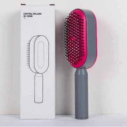 Portable Air Cushion Hair Comb – Anti-Static Massage & Self-Cleaning Brush