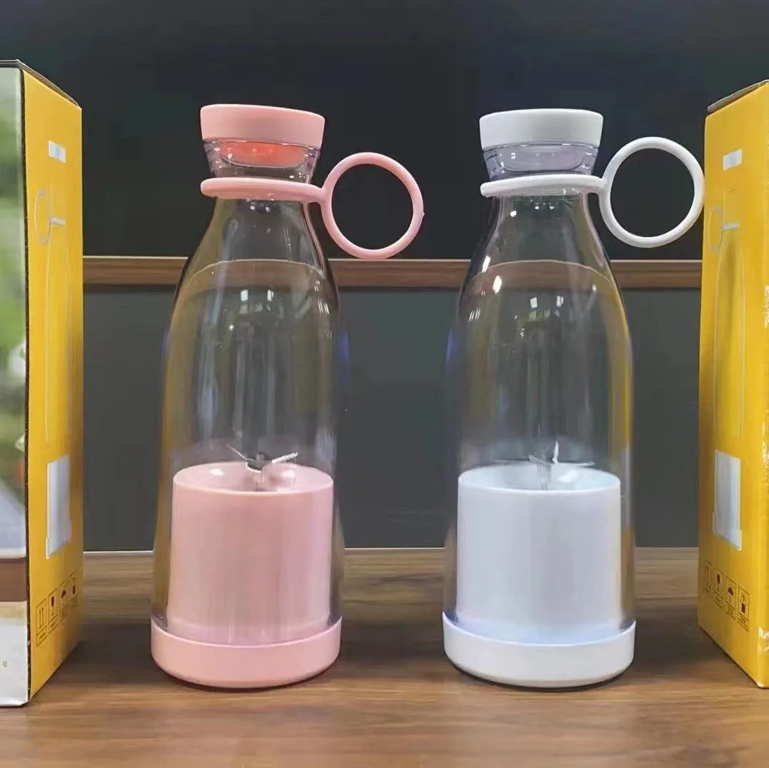 Portable USB Rechargeable Juicer Cup – 6-Blade Fruit Blender Bottle