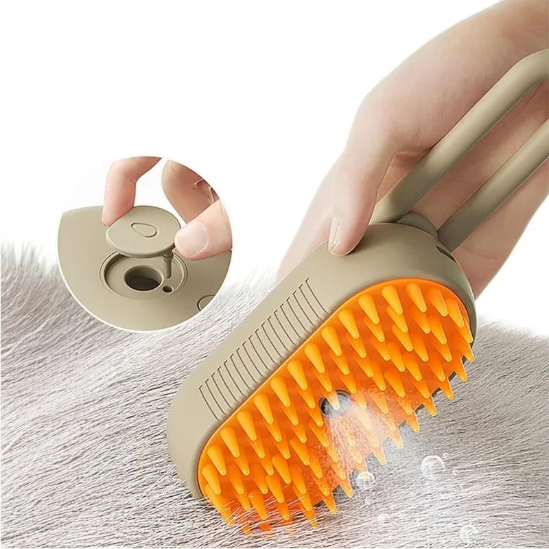 Steamy Pet Grooming Brush