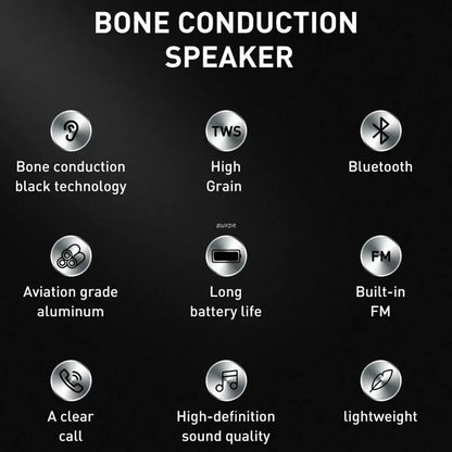 Bone Conduction Bluetooth Speaker – Mini Wireless Stereo with FM Radio