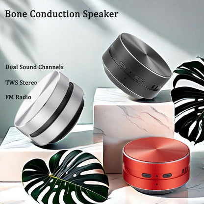 Bone Conduction Bluetooth Speaker – Mini Wireless Stereo with FM Radio