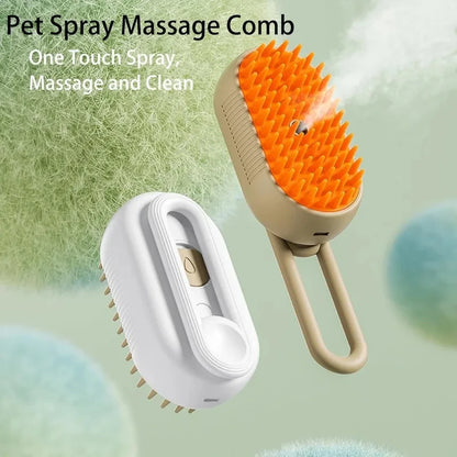 Steamy Pet Grooming Brush