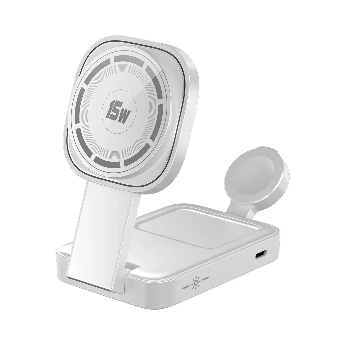 VIKEFON™ 3-in-1 Foldable Magnetic Wireless Charging Station (iPhone, Apple Watch & AirPods)