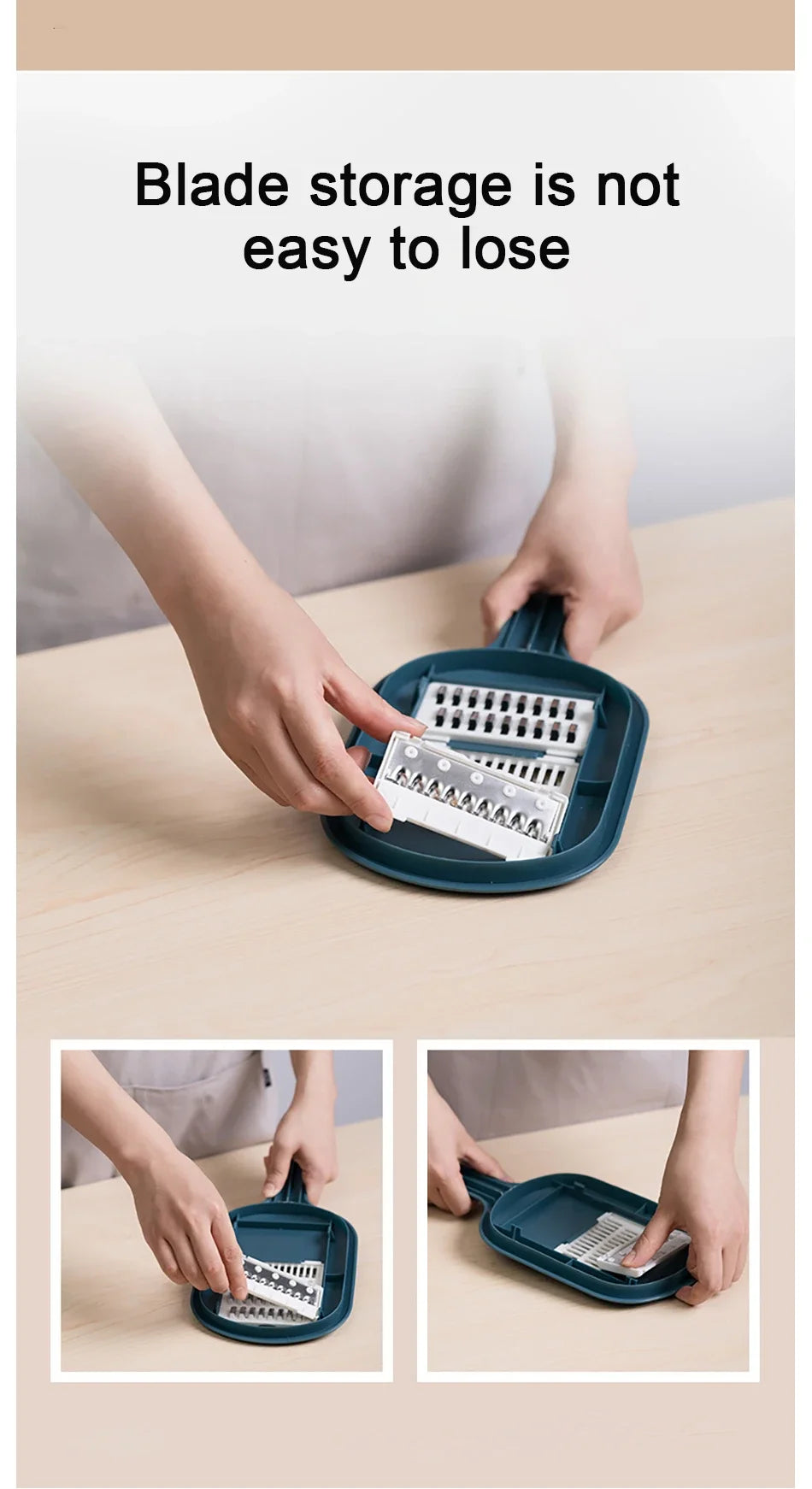 Multi-Functional Vegetable Cutter & Mandoline Slicer – Kitchen Tool with Grater & Peeler