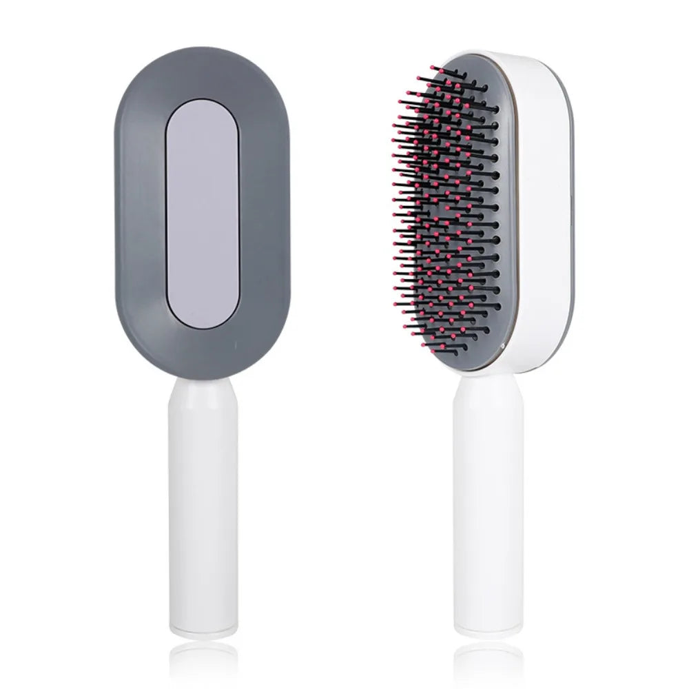 Portable Air Cushion Hair Comb – Anti-Static Massage & Self-Cleaning Brush