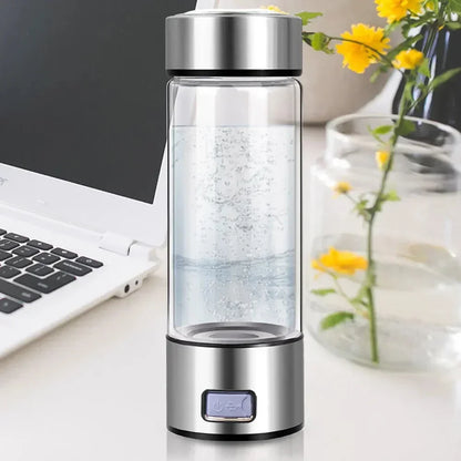 Hydrogen Water Bottle – Portable Antioxidant Ionizer (420ml, Titanium Filter