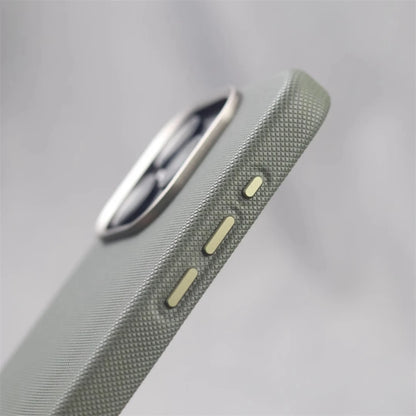 Luxury PU Leather Magnetic iPhone Case with Alloy Lens Frame – MagSafe Compatible
