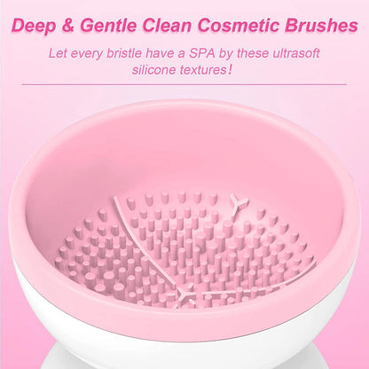 Electric Makeup Brush Cleaner – Automatic USB Spinner Washing Machine for Brushes