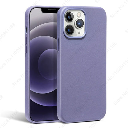 Official Magnetic Leather Case for iPhone 16/15/14/13 Series (Magsafe Compatible)