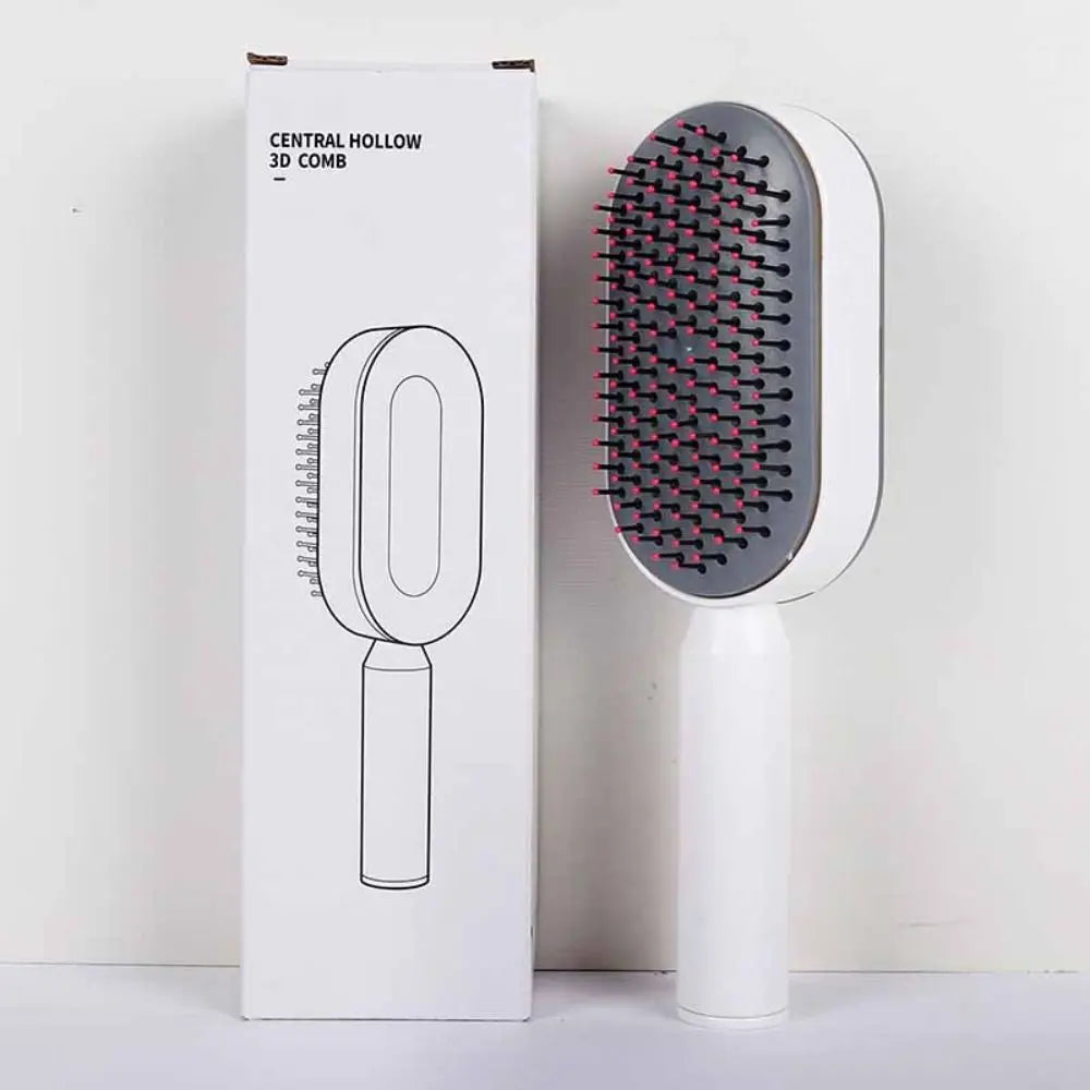 Portable Air Cushion Hair Comb – Anti-Static Massage & Self-Cleaning Brush
