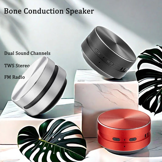 Bone Conduction Bluetooth Speaker – Mini Wireless Stereo with FM Radio