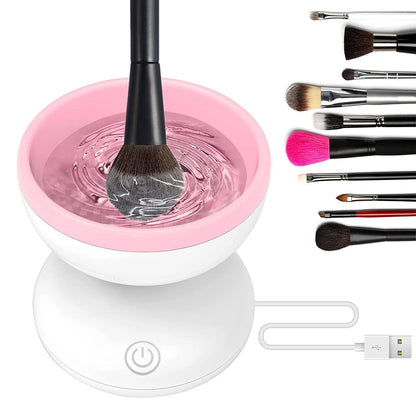 Electric Makeup Brush Cleaner – Automatic USB Spinner Washing Machine for Brushes