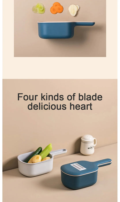 Multi-Functional Vegetable Cutter & Mandoline Slicer – Kitchen Tool with Grater & Peeler