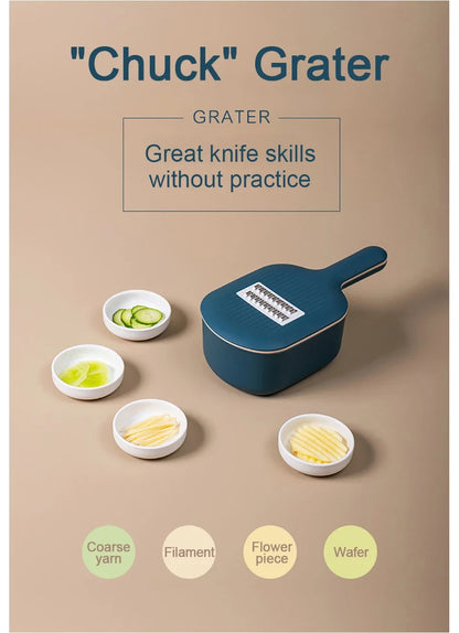 Multi-Functional Vegetable Cutter & Mandoline Slicer – Kitchen Tool with Grater & Peeler