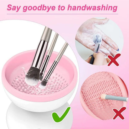 Electric Makeup Brush Cleaner – Automatic USB Spinner Washing Machine for Brushes