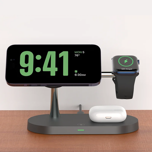 3-in-1 Wireless Charging Station – Fast Charger for iPhone, Apple Watch & AirPods